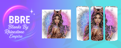 Tattoo Girl 20 OZ Sublimation Print