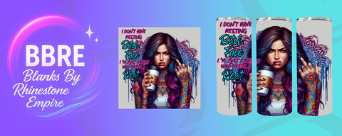 Tattoo Girl 20 OZ Sublimation Print