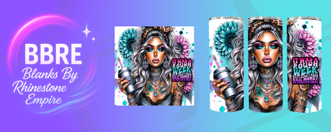 Tattoo Girl 20 OZ Sublimation Print