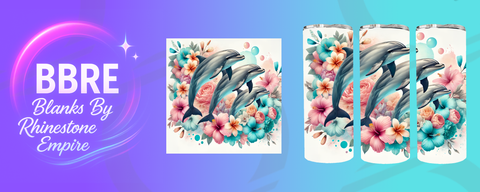Dolphin 20 OZ Sublimation Print