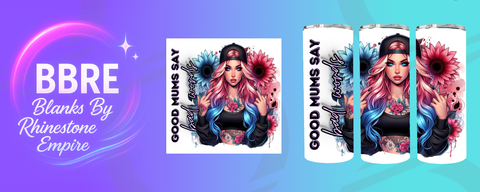 Tattoo Girl 20 OZ Sublimation Print