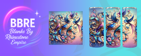 Blue Bird 20 OZ Sublimation Print