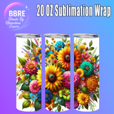 Butterfly 20 OZ Sublimation Transfer