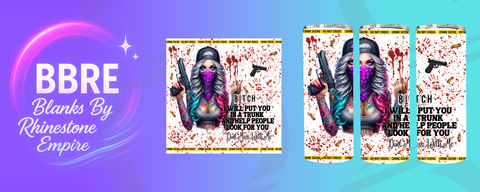 Tattoo Girl 20 OZ Sublimation Print