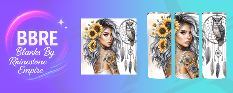 Tattoo Girl 20 OZ Sublimation Print