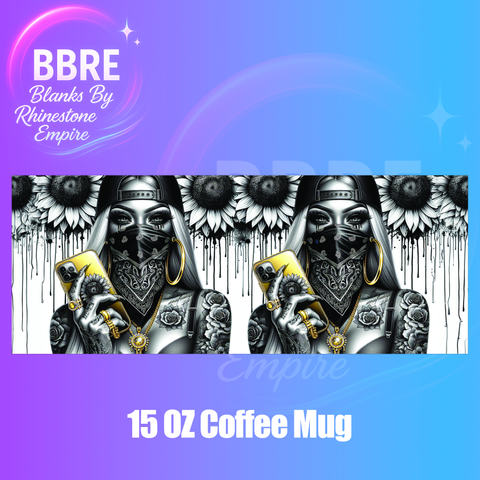 Tattoo Girl 15 OZ Cup Wrap