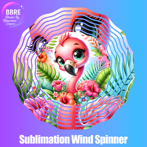 Flamingo Sublimation Wind Spinners