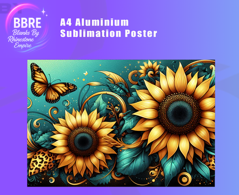 Floral Sublimation Poster Horizontal