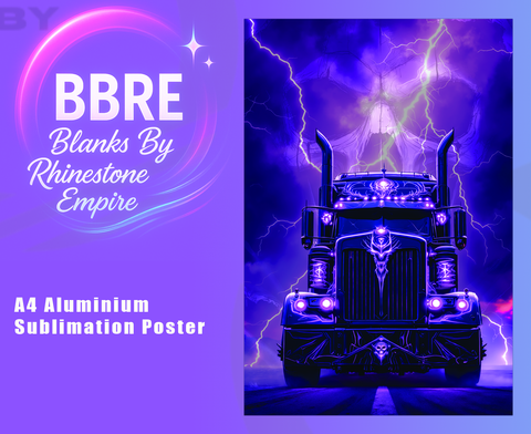 Demonic Truck Sublimation Poster Horizontal