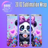 Baby Panda 20 OZ Sublimation Transfer