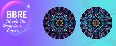 Geometric Flower Sublimation Wind Spinners