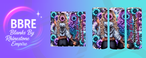 Tattoo Girl 20 OZ Sublimation Print