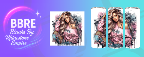 Tattoo Girl 20 OZ Sublimation Print
