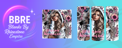 Tattoo Girl 20 OZ Sublimation Print