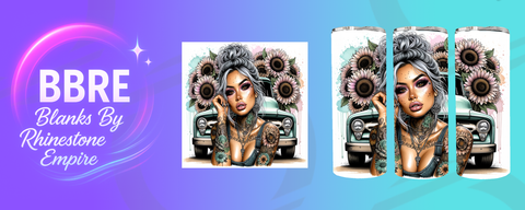 Tattoo Girl 15 OZ Sublimation Print