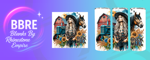 Tattoo Girl 20 OZ Sublimation Print