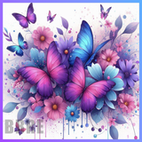 Flower And Butterfly 20 OZ Wrap