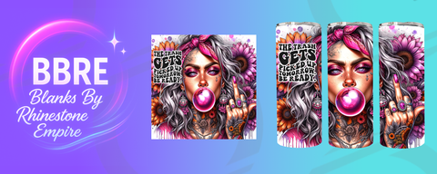 Tattoo Girl 20 OZ Sublimation Print