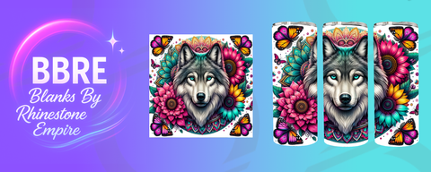 Wolf 20 OZ Sublimation Print