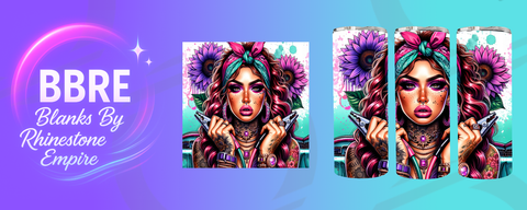 Tattoo Girl 15 OZ Sublimation Print