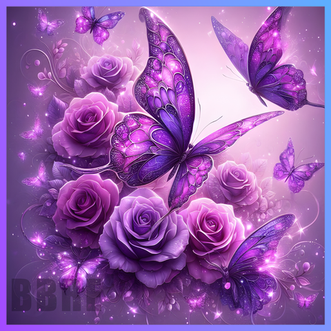 Floral Butterflies 20 OZ Wrap