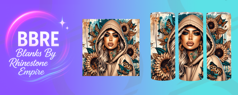Tattoo Girl 20 OZ Sublimation Print