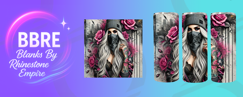 Tattoo Girl 20 OZ Sublimation Print