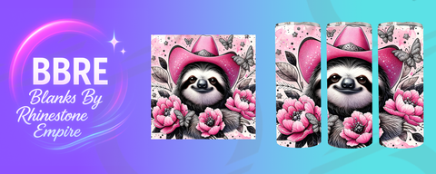 Sloth 20 OZ Sublimation Print