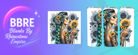Tattoo Girl 20 OZ Sublimation Print