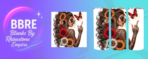 Tattoo Girl 20 OZ Sublimation Print