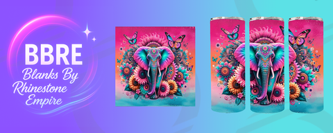 Elephant 20 OZ Sublimation Print