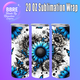 Butterfly 20 OZ Sublimation Transfer