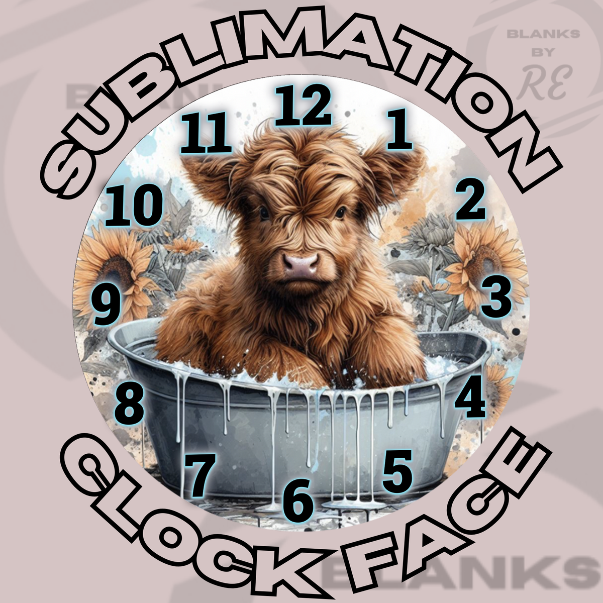 20 Sublimation Clock Face Blanks By Rhinestone Empire