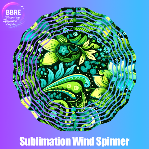Floral Sublimation Wind Spinners