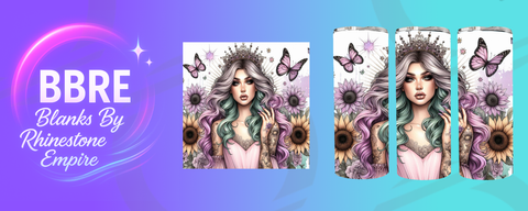Tattoo Girl 20 OZ Sublimation Print