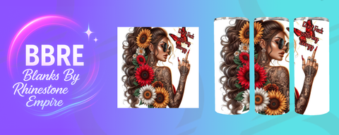 Tattoo Girl 20 OZ Sublimation Print