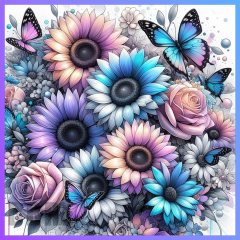 Floral Butterfly 20 OZ Wrap