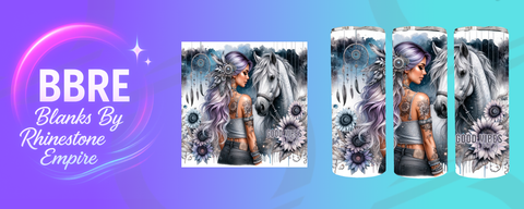 Tattoo Girl 20 OZ Sublimation Print