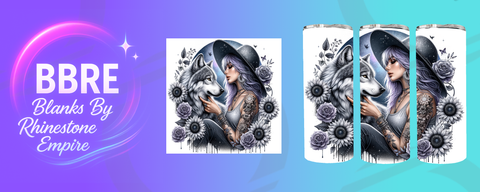 Tattoo Girl 20 OZ Sublimation Print