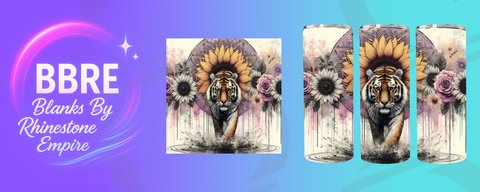 Tiger 20 OZ Sublimation Print