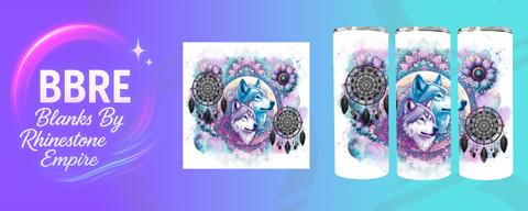 Wolf 20 OZ Sublimation Print