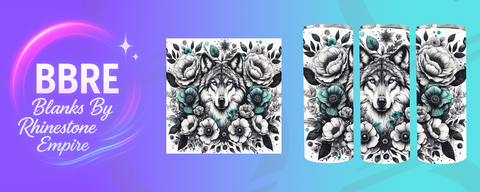 Wolf 20 OZ Sublimation Print