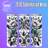 Wolf 20 OZ Sublimation Transfer