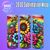 Butterfly 20 OZ Sublimation Transfer