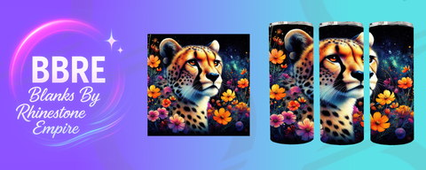 Cheetah 20 OZ Sublimation Print