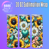 Butterfly 20 OZ Sublimation Transfer