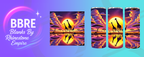 Girraffe 20 OZ Sublimation Print