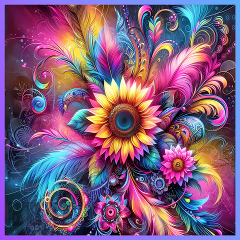 Flower And Butterfly 20 OZ Wrap