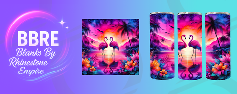 Flamingo 15 OZ Sublimation Print