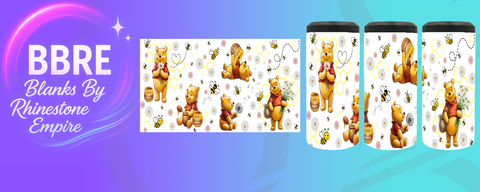 Pooh Bear Can Cooler Wrap